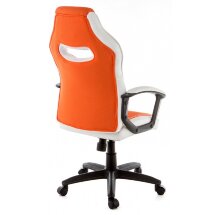 Компьютерное кресло Gamer белое / оранжевое