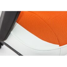 Компьютерное кресло Gamer белое / оранжевое