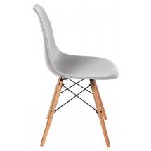 Стул деревянный Eames PC-015 серый