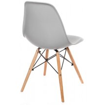 Стул деревянный Eames PC-015 серый